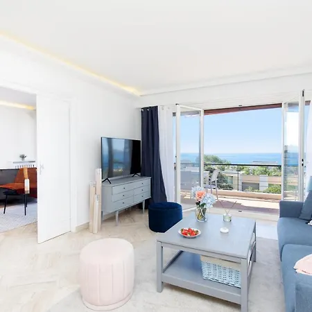 Apartamento Riviera - Sea View - Clim - 50m - De Standing - Spacieux 180 M2 - Parking Cannes